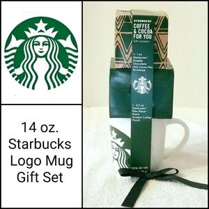 🆕️ Starbucks 14oz Siren Logo Mug Gift Set